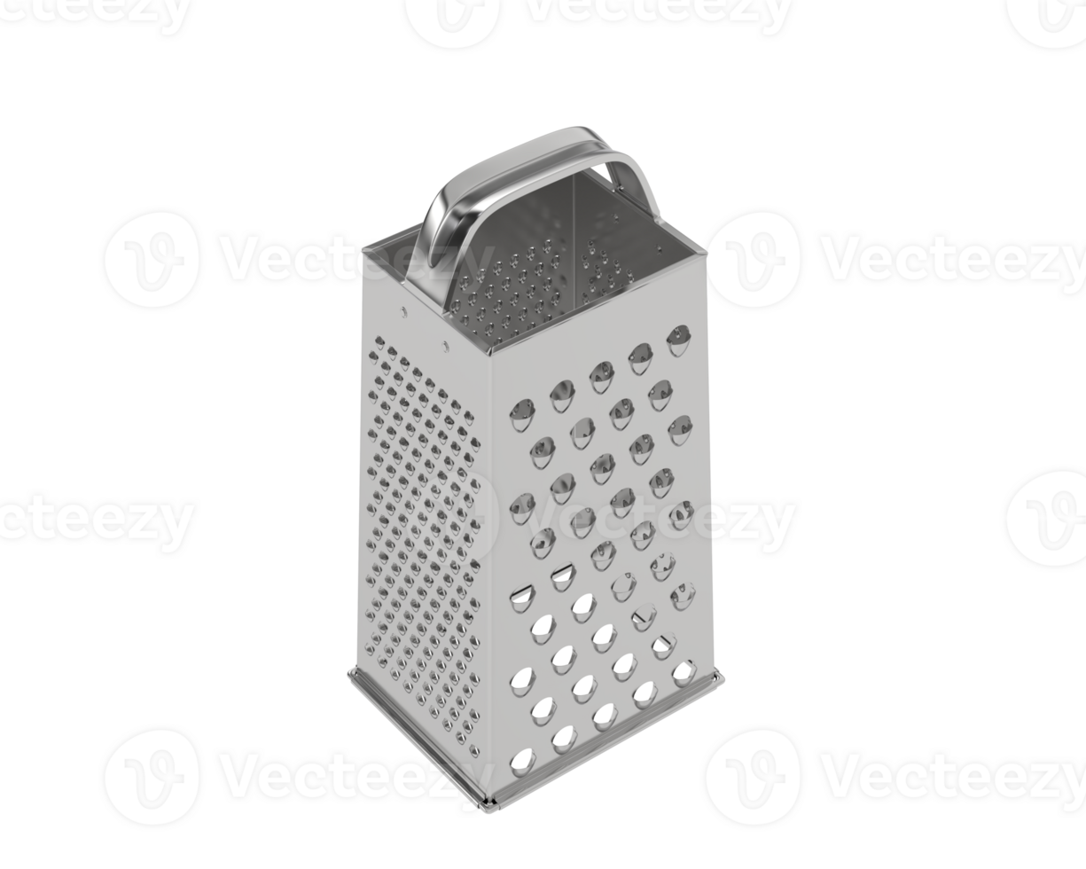 Cheese grater isolated on background. 3d rendering - illustration png