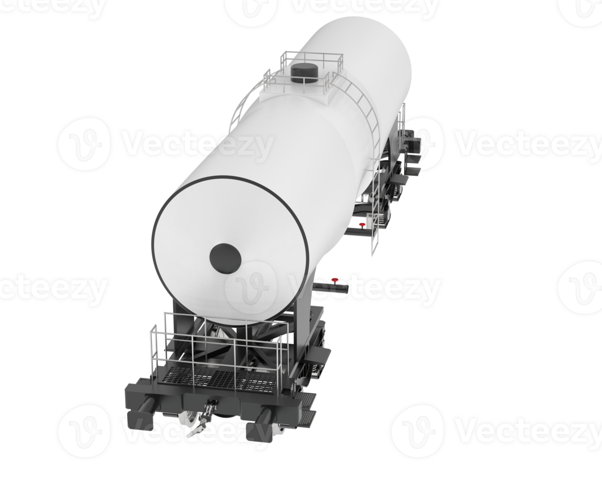 Fuel wagon isolated on background. 3d rendering - illustration png