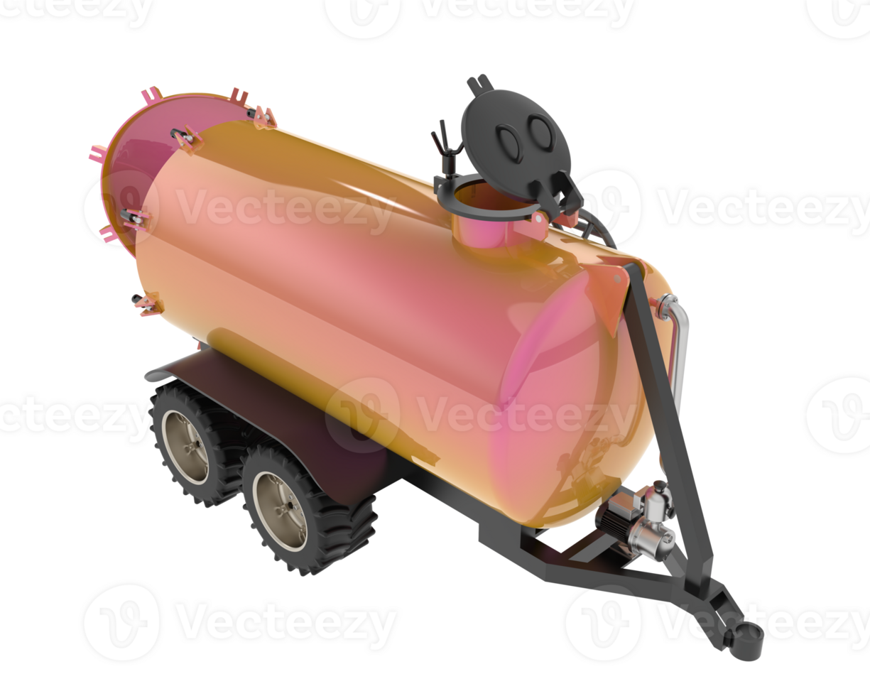 Fuel tank isolated on background. 3d rendering - illustration png