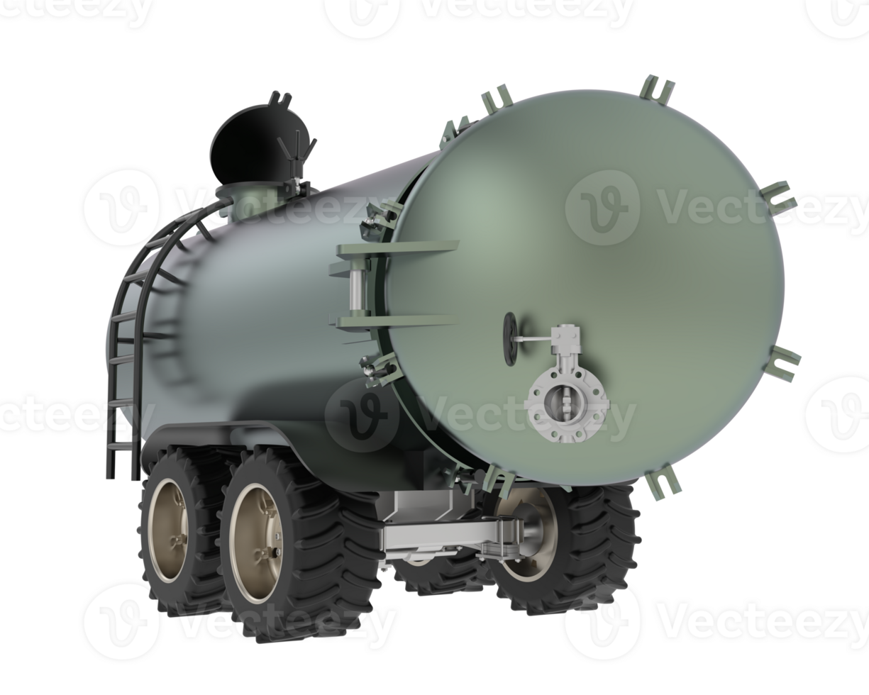 Fuel tank isolated on background. 3d rendering - illustration png