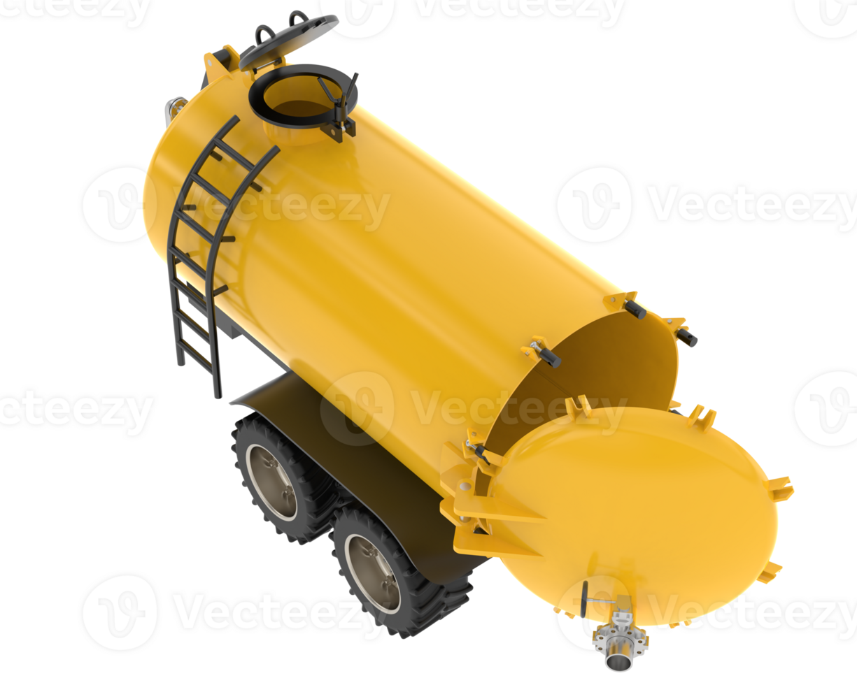 Fuel tank isolated on background. 3d rendering - illustration png