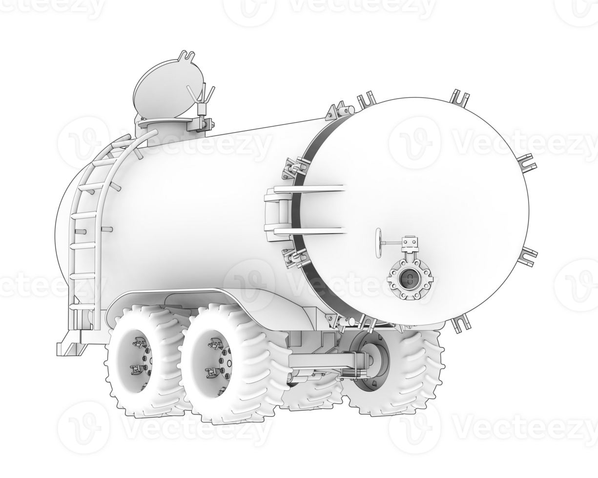 Fuel tank isolated on background. 3d rendering - illustration png