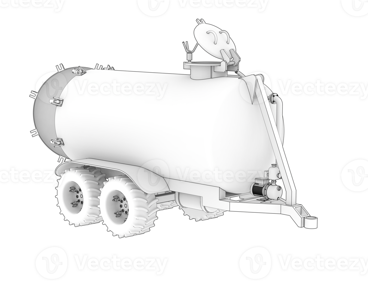 Fuel tank isolated on background. 3d rendering - illustration png