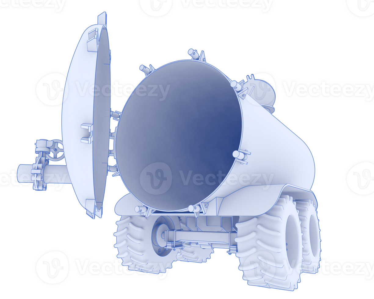 Fuel tank isolated on background. 3d rendering - illustration png