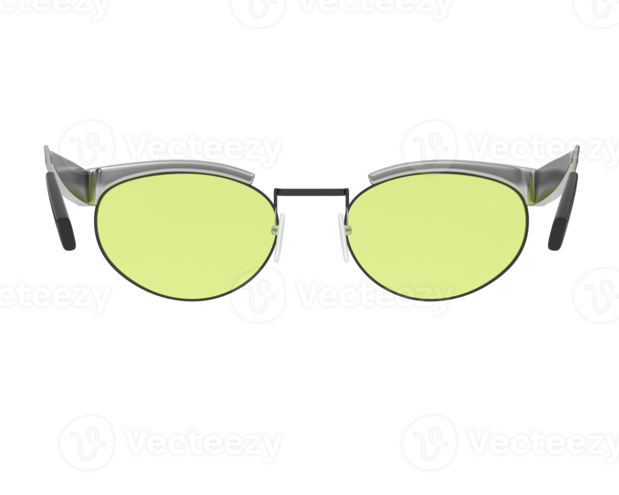 Sun glasses isolated on background. 3d rendering - illustration png