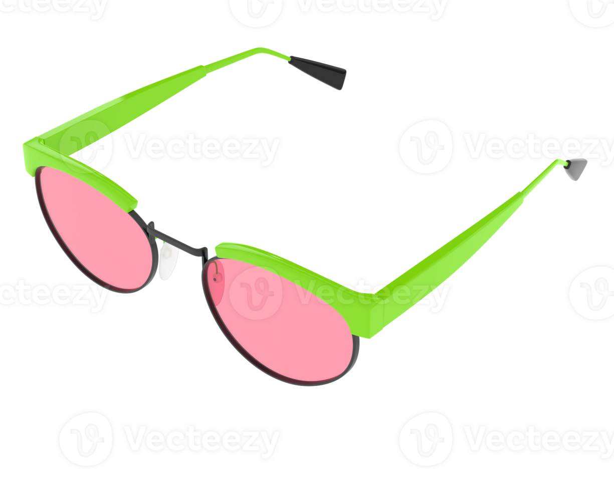Sun glasses isolated on background. 3d rendering - illustration png