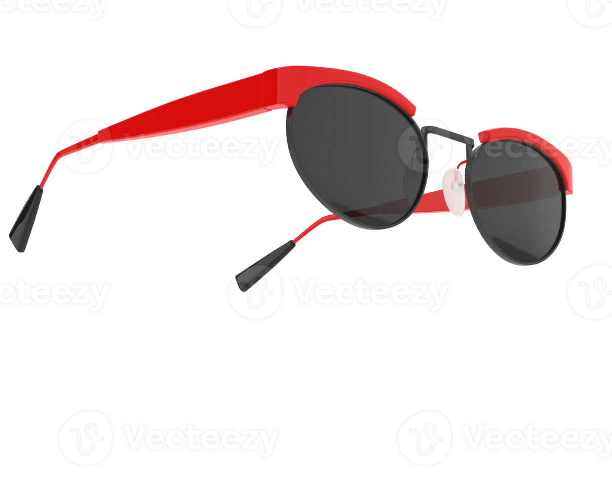 Sun glasses isolated on background. 3d rendering - illustration png