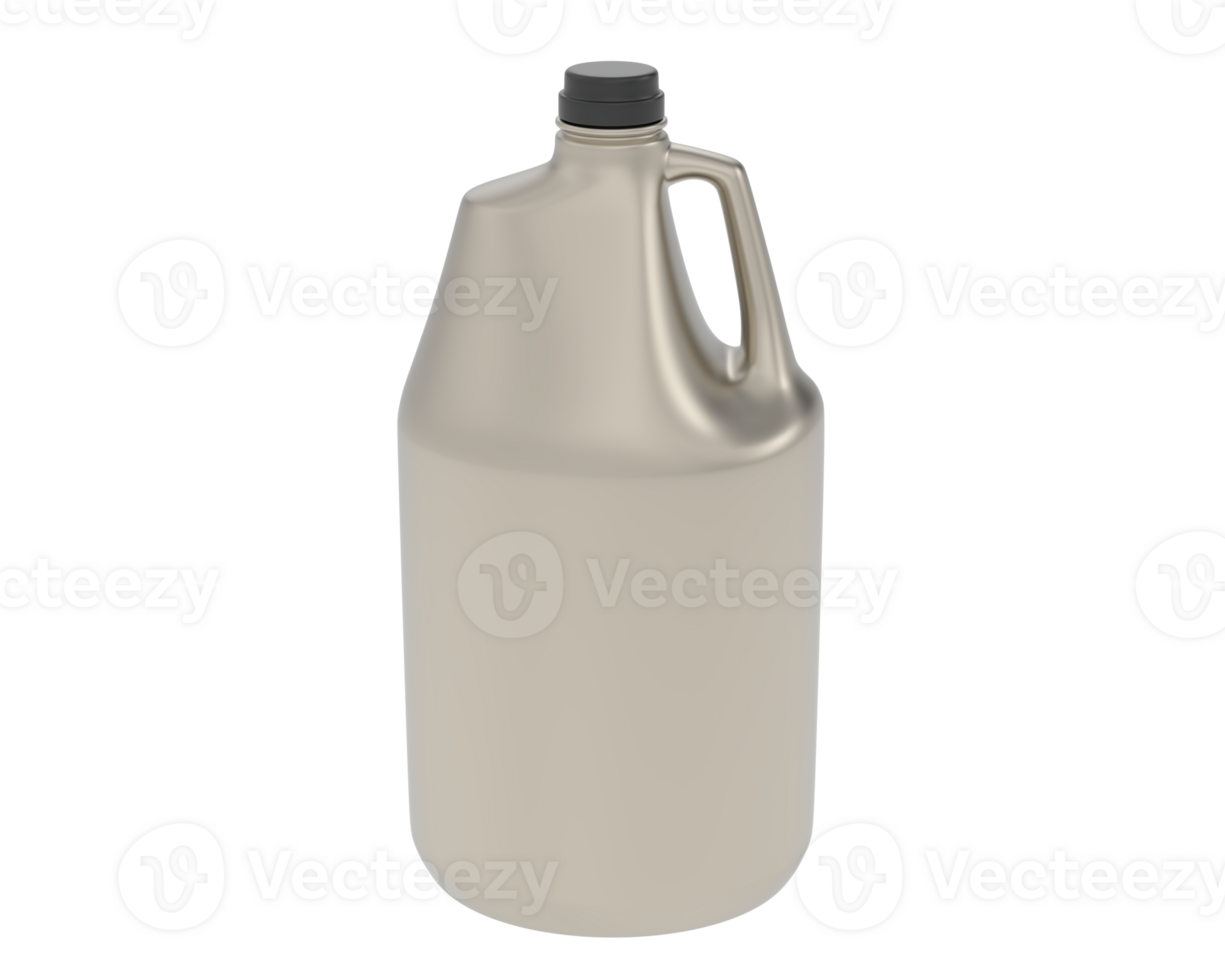 Half gallon isolated on background. 3d rendering - illustration png