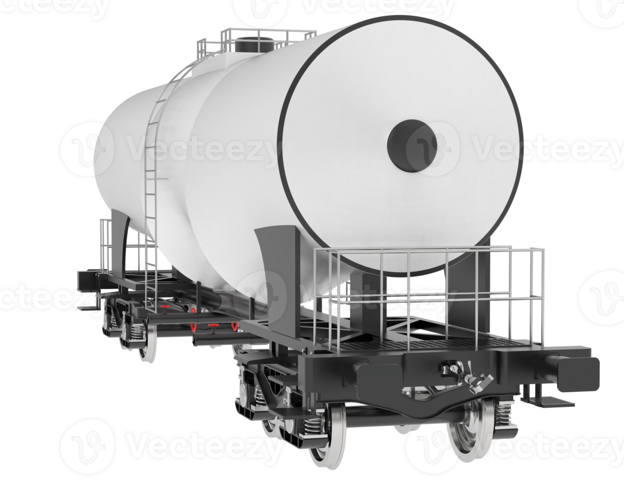 Fuel wagon isolated on background. 3d rendering - illustration png