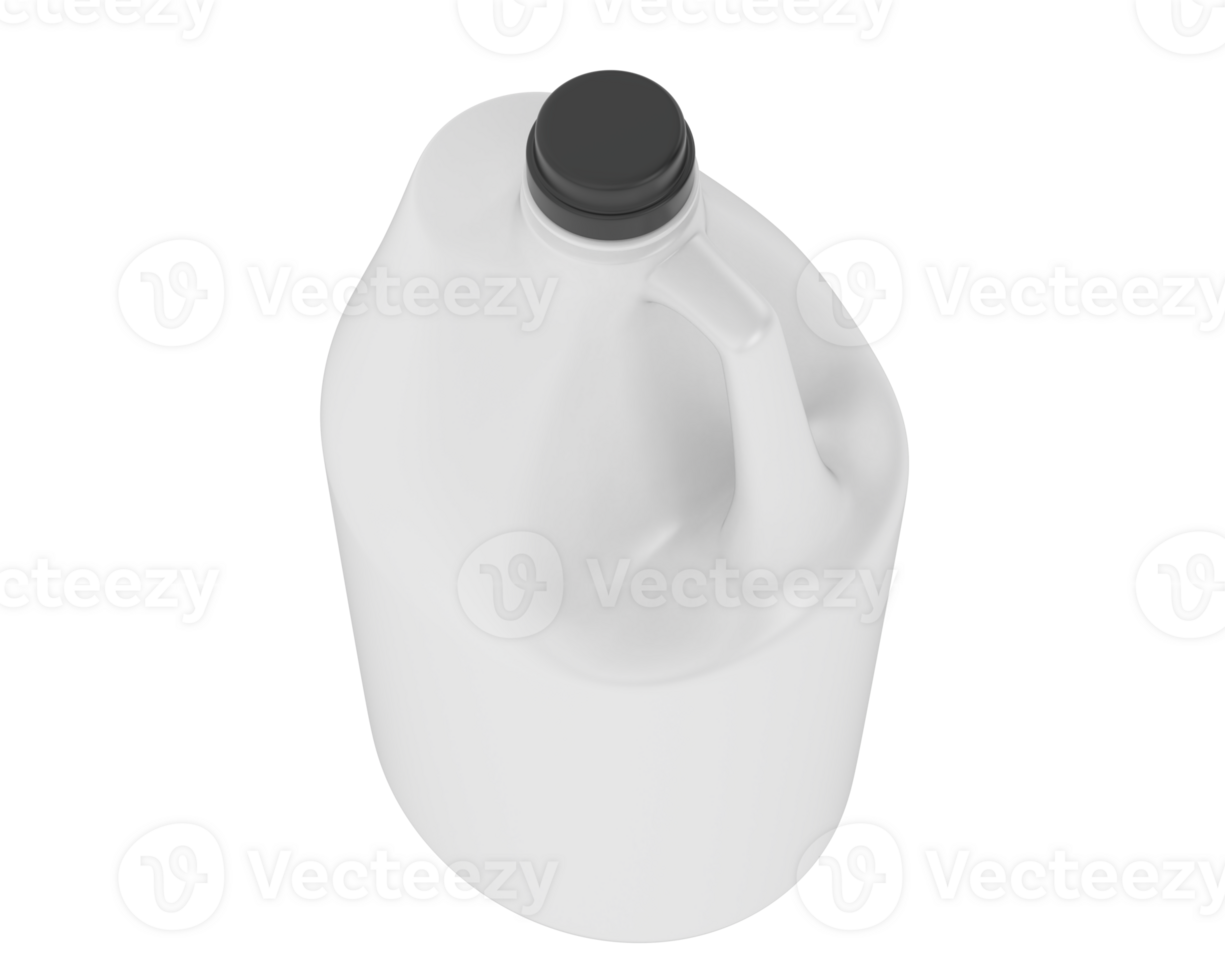 Half gallon isolated on background. 3d rendering - illustration png