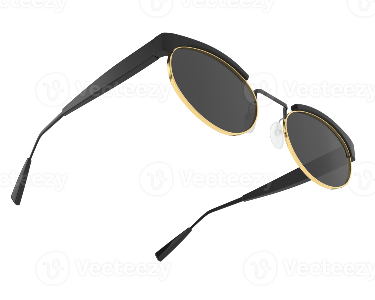 Sun glasses isolated on background. 3d rendering - illustration png