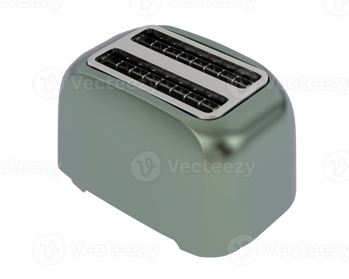 Toaster isolated on background. 3d rendering - illustration png