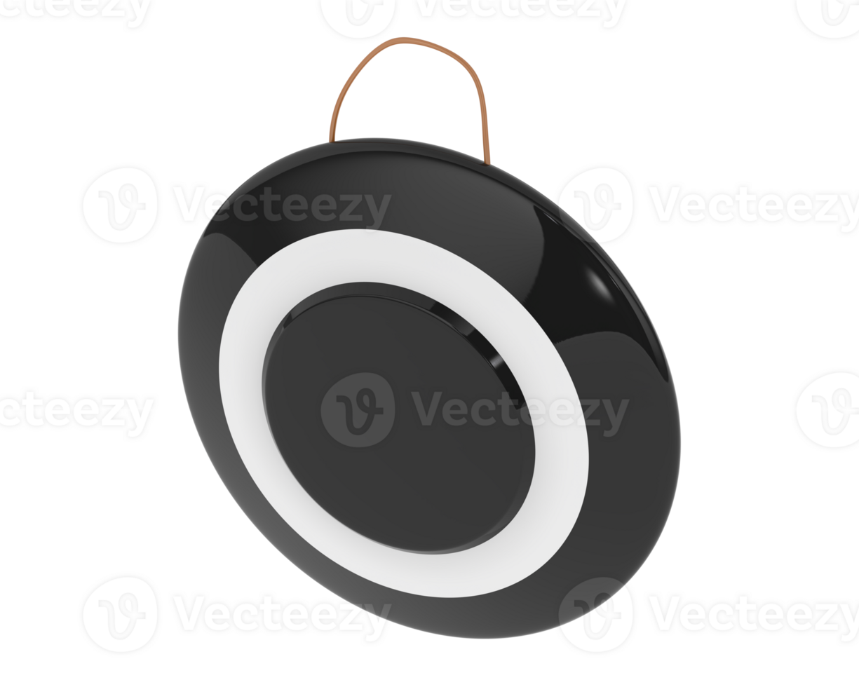 Gong isolated on background. 3d rendering - illustration png