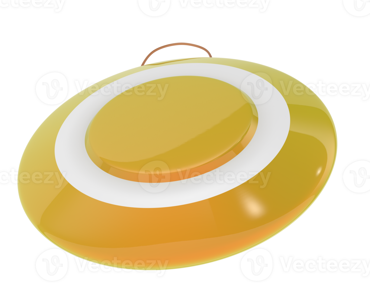 Gong isolated on background. 3d rendering - illustration png