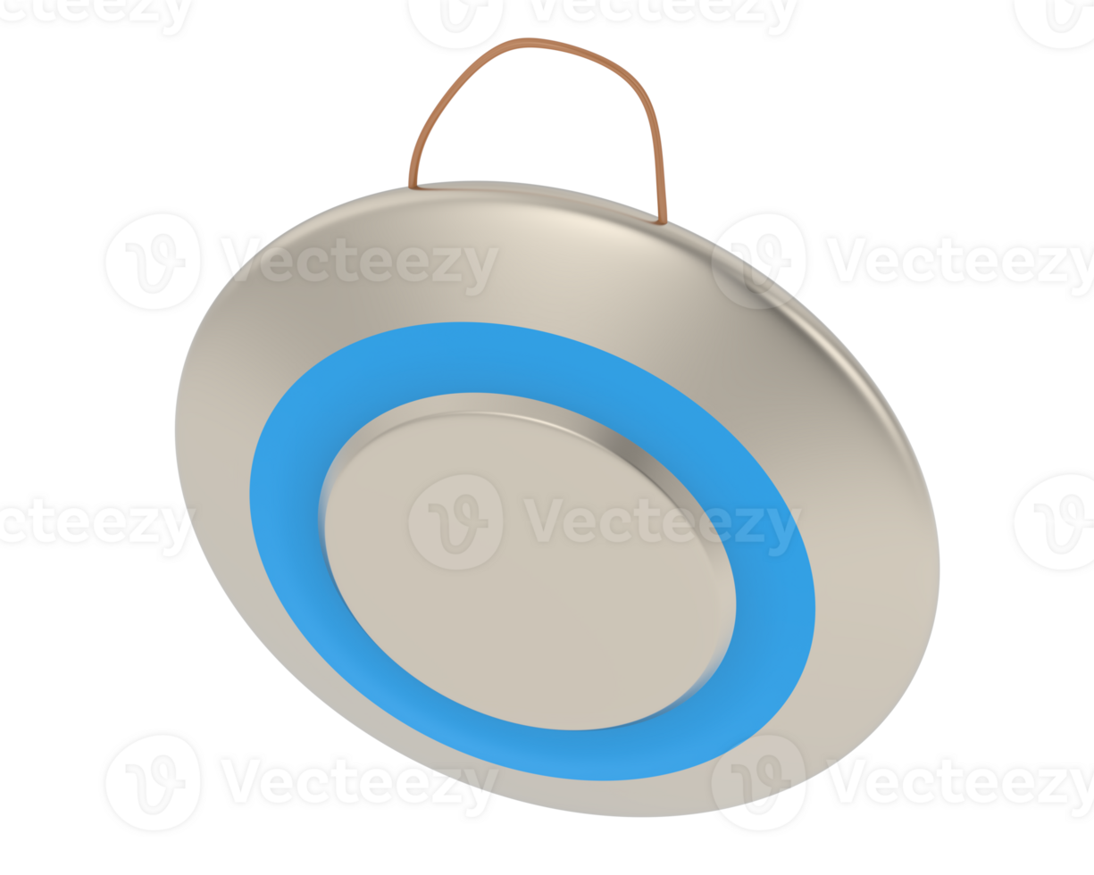 Gong isolated on background. 3d rendering - illustration png