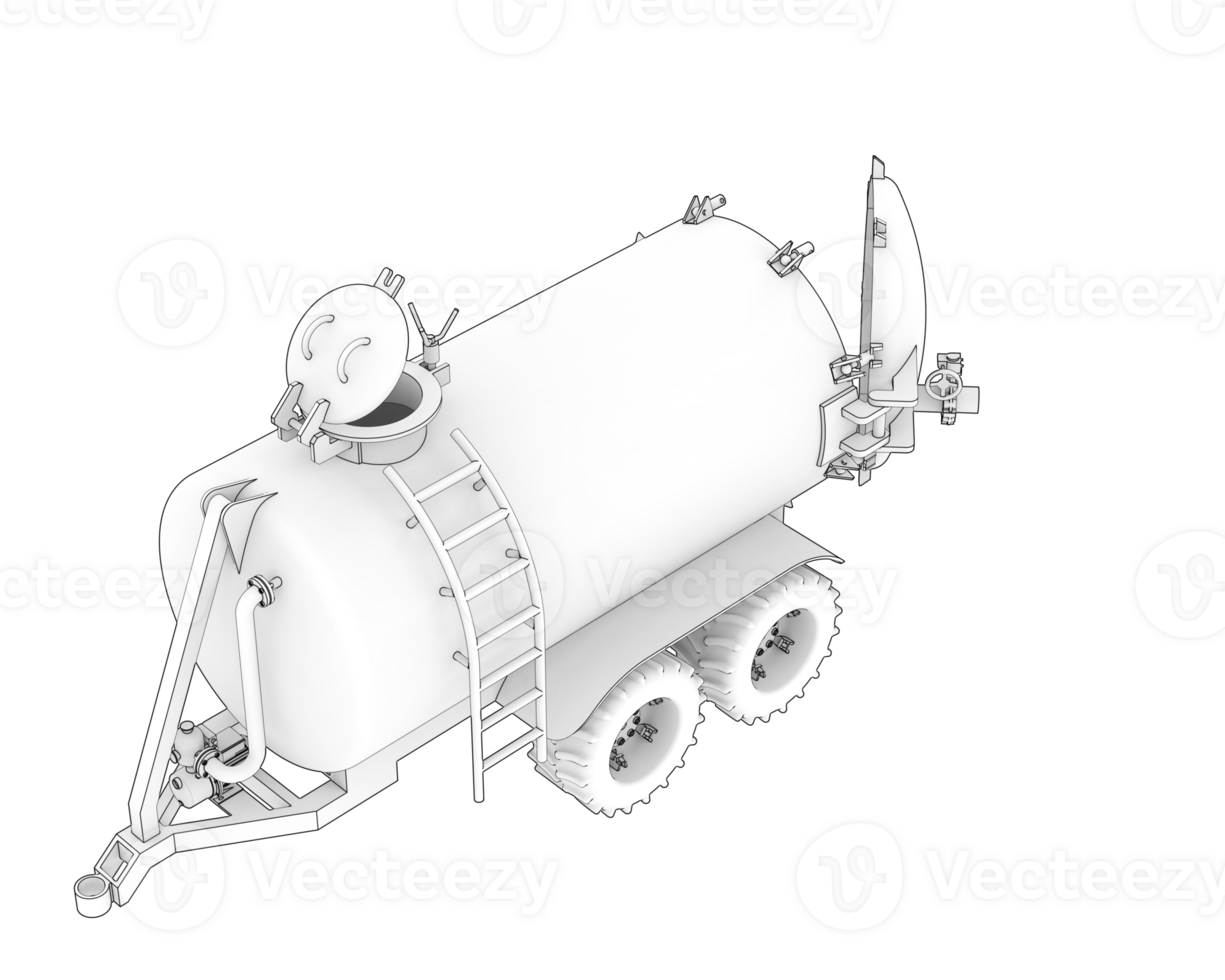 Fuel tank isolated on background. 3d rendering - illustration png