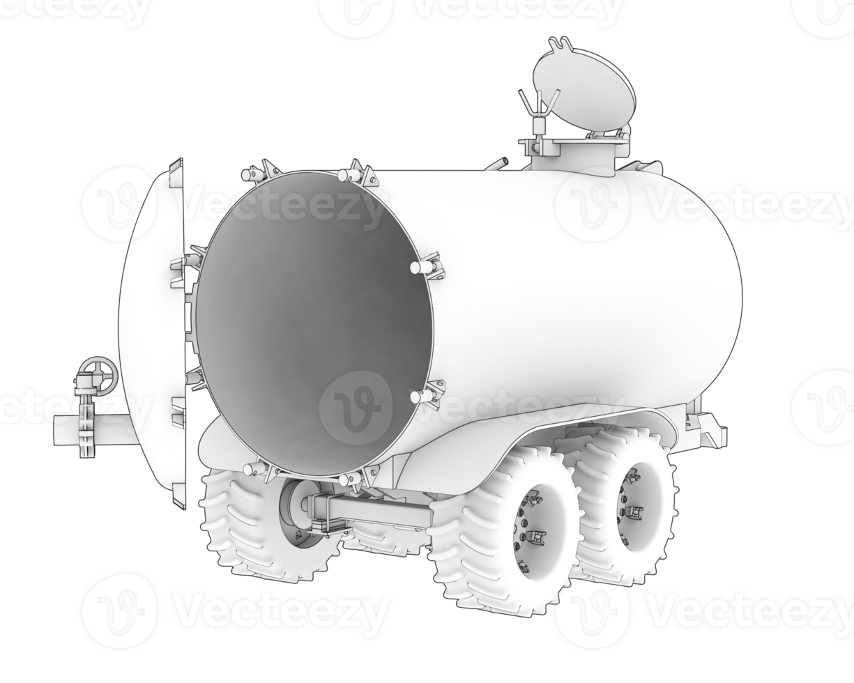 Fuel tank isolated on background. 3d rendering - illustration png