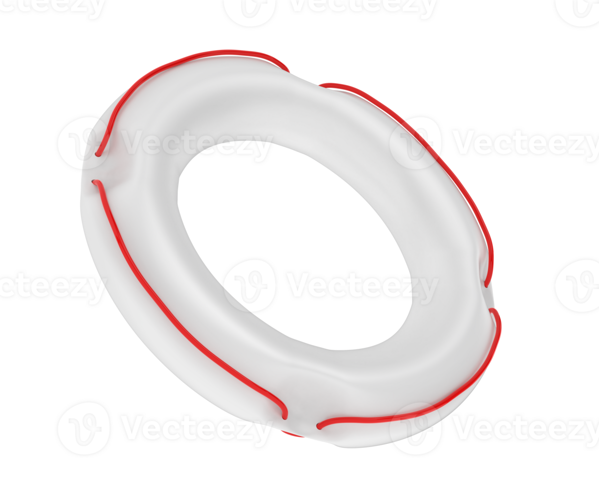 Life preserver isolated on background. 3d rendering - illustration png