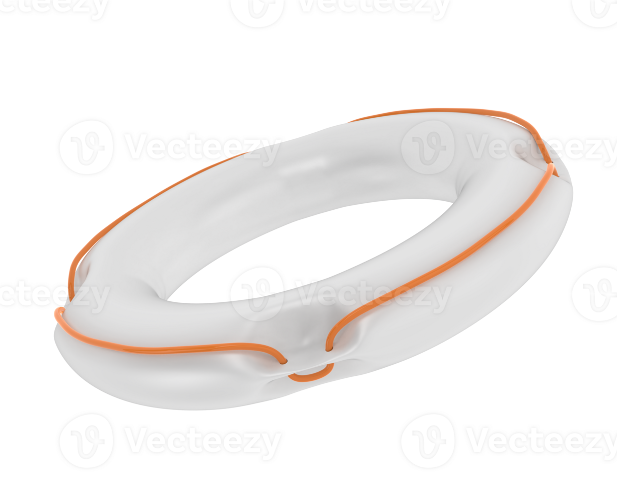 Life preserver isolated on background. 3d rendering - illustration png