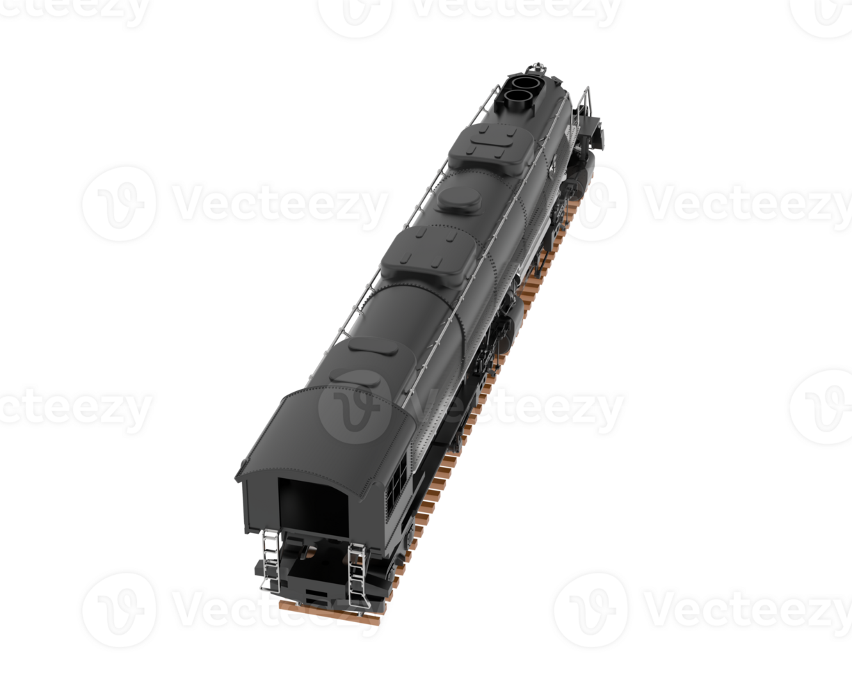 Locomotive isolated on background. 3d rendering - illustration png
