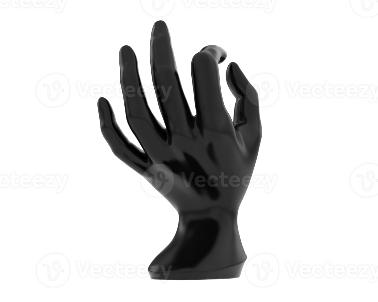 Mannequin hand isolated on background. 3d rendering - illustration png