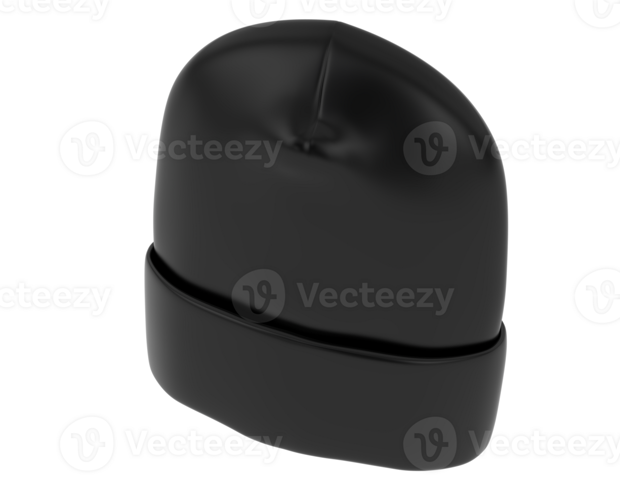 Beanie isolated on background. 3d rendering - illustration png