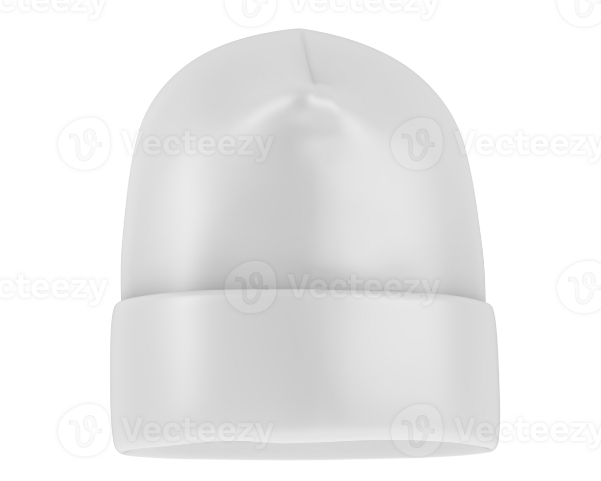Beanie isolated on background. 3d rendering - illustration png