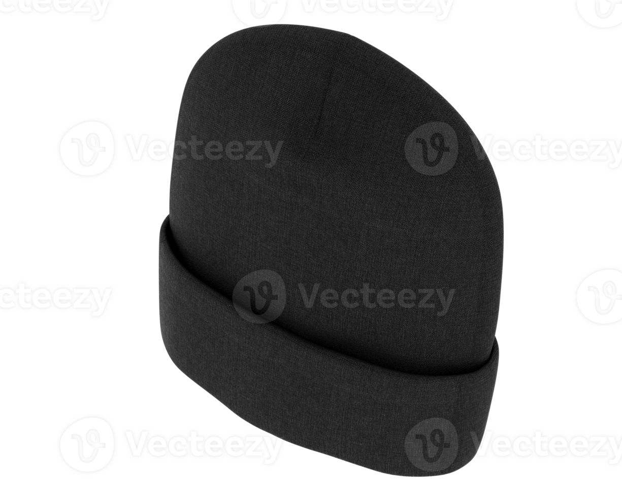 Beanie isolated on background. 3d rendering - illustration png