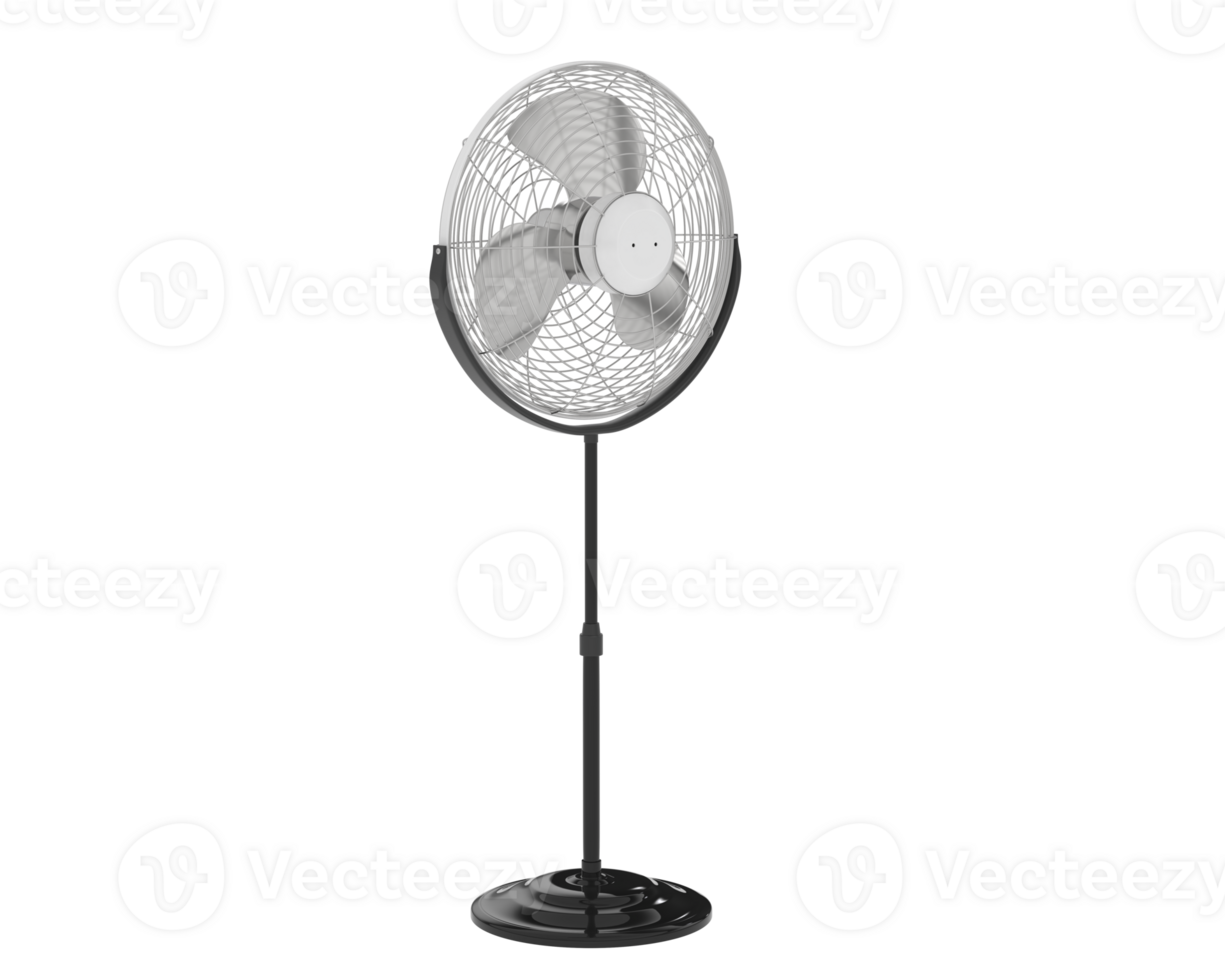 Standing fan isolated on background. 3d rendering - illustration png