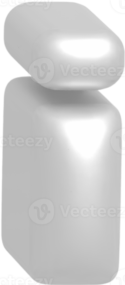 i metallic inflate balloon style alphabet png