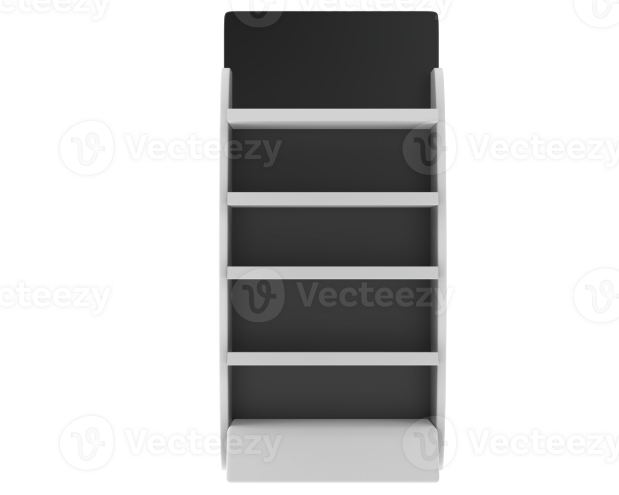 POS round display isolated on background. 3d rendering - illustration png