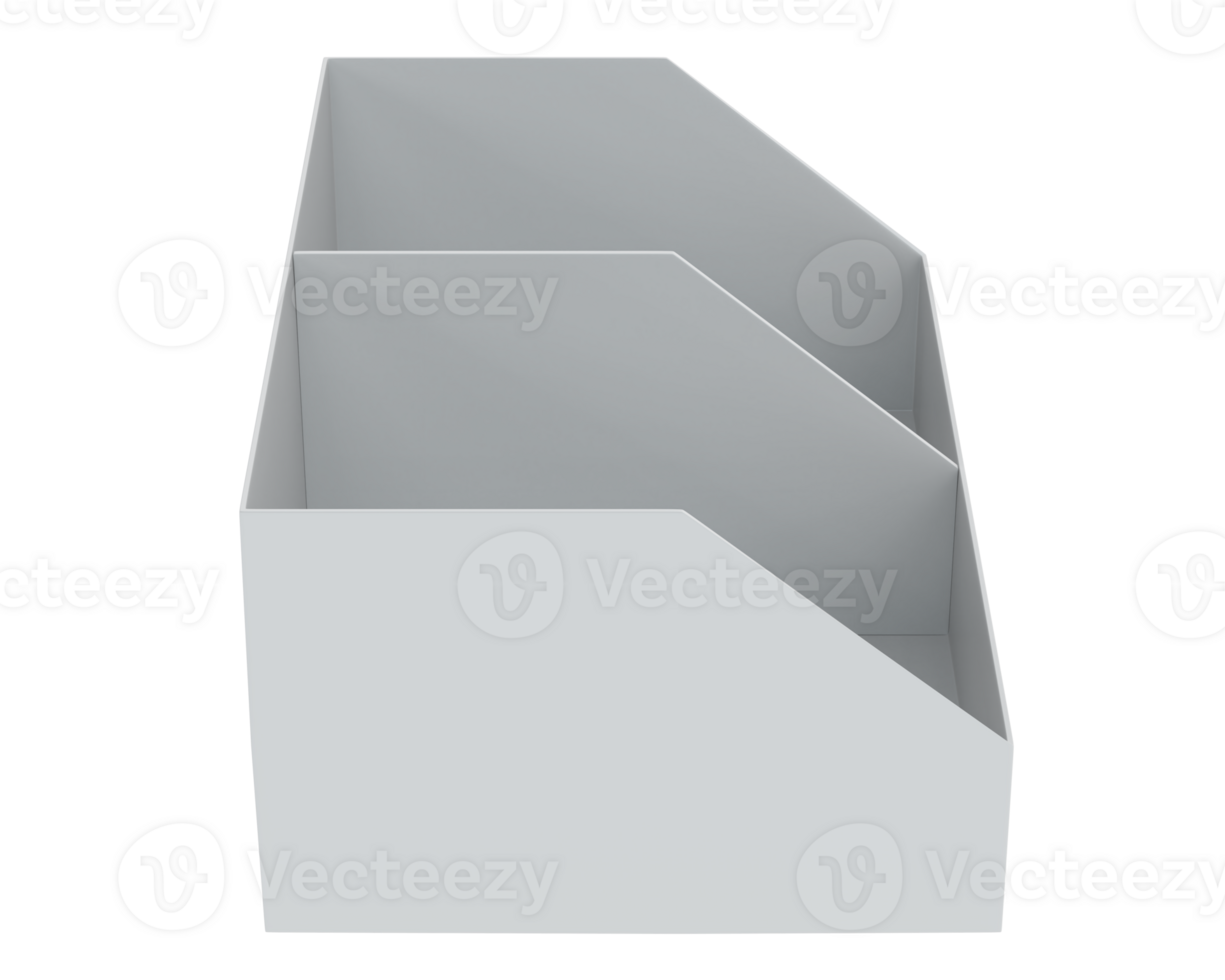 POS store box isolated on background. 3d rendering - illustration png