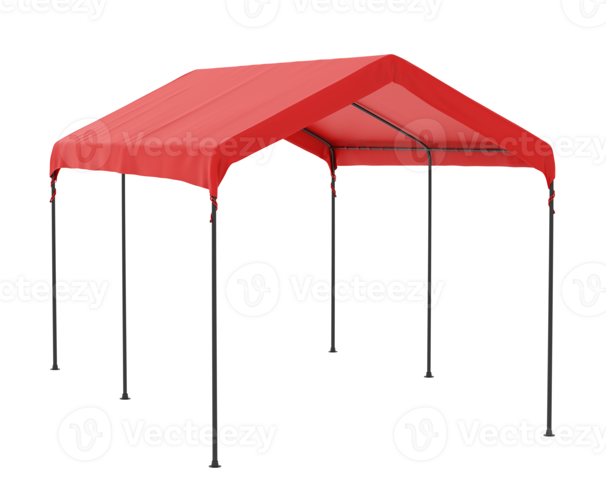 Long pop-up tent isolated on background. 3d rendering - illustration png