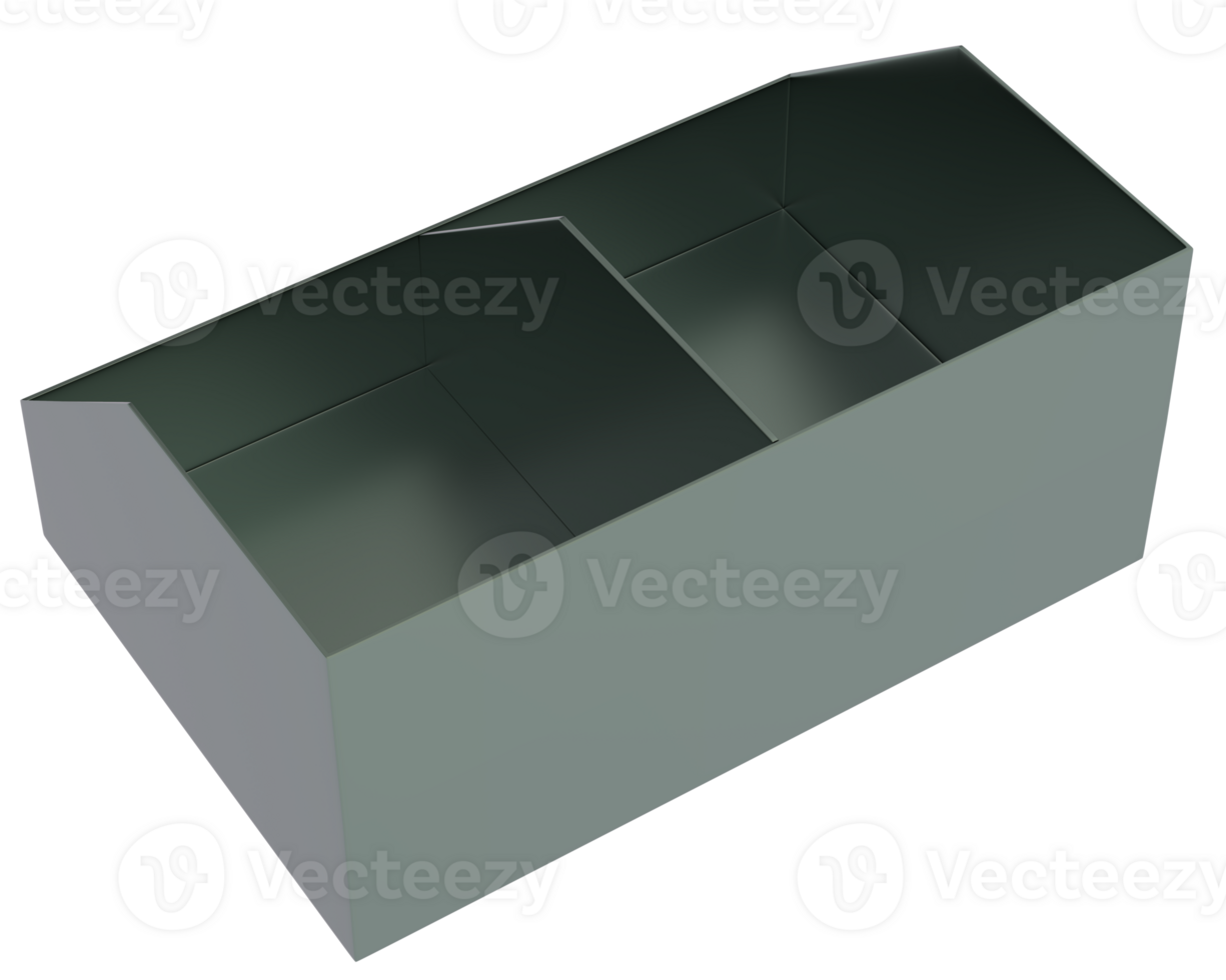 POS store box isolated on background. 3d rendering - illustration png