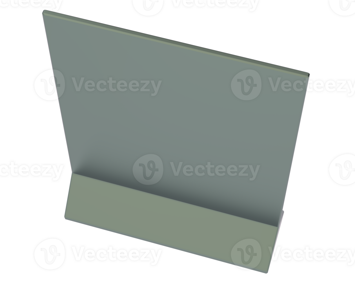 POS standing banner isolated on background. 3d rendering - illustration png