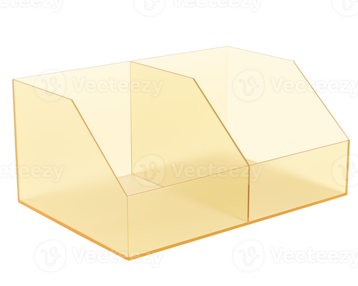 POS store box isolated on background. 3d rendering - illustration png