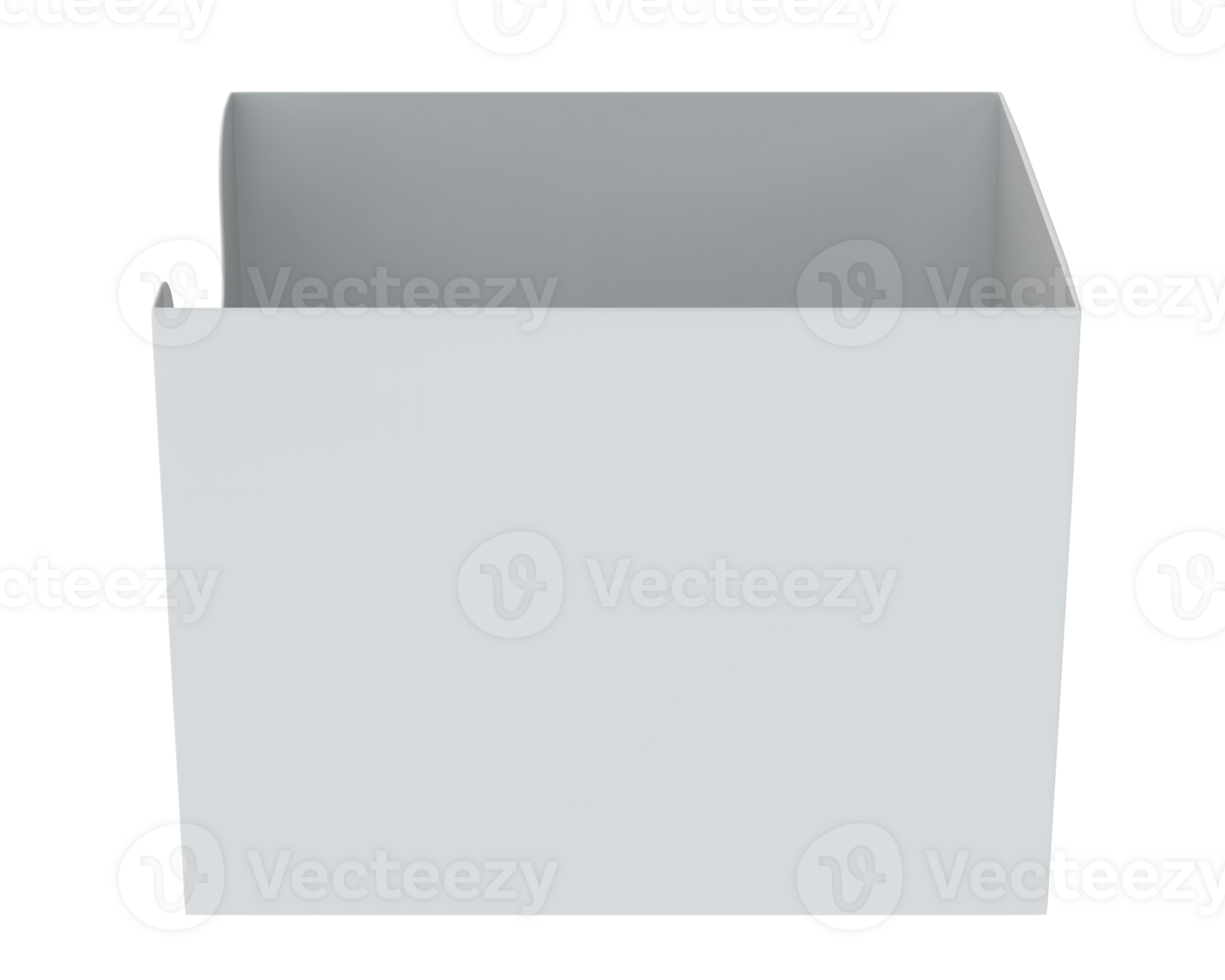 POS store box isolated on background. 3d rendering - illustration png