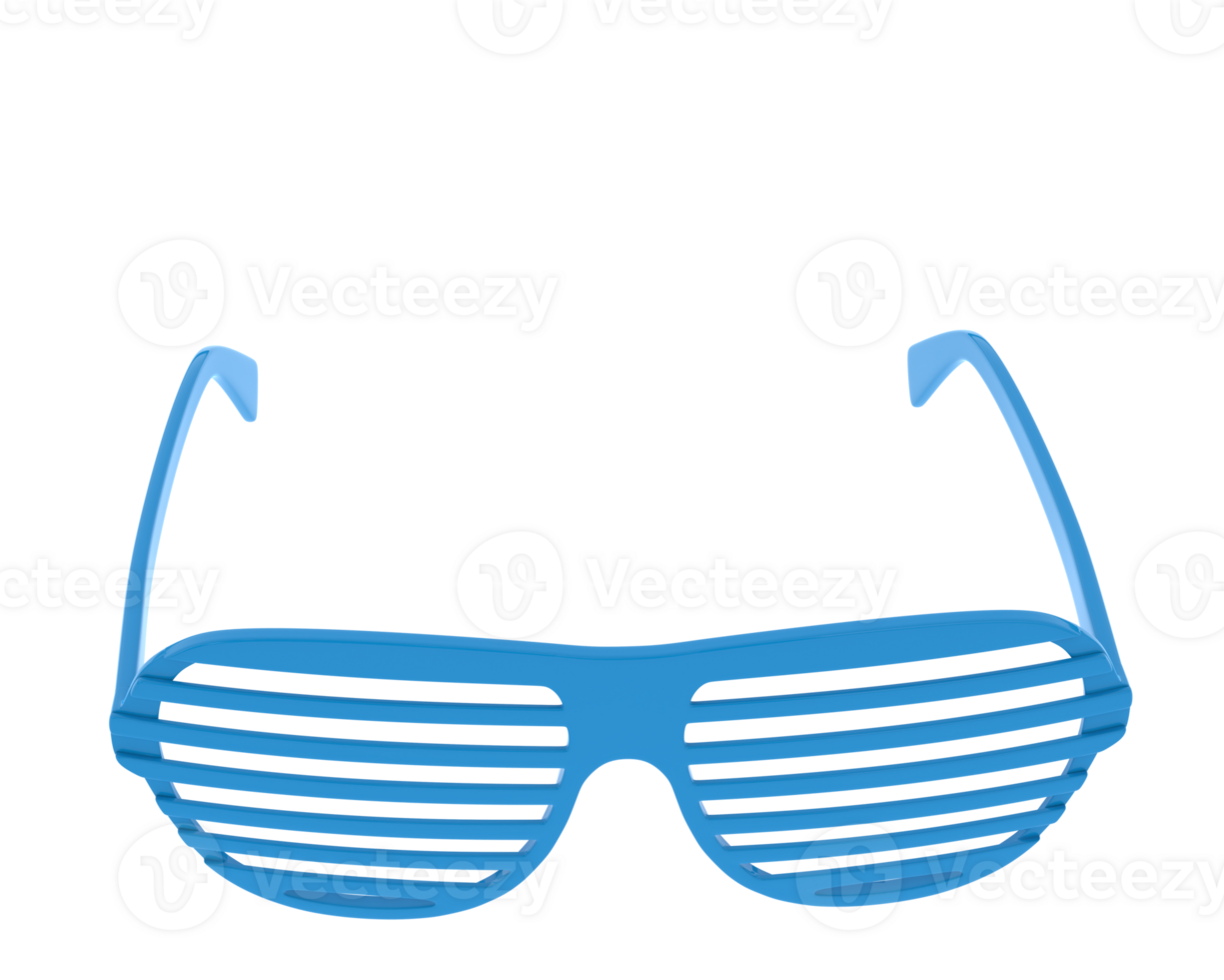 Party glasses isolated on background. 3d rendering - illustration png