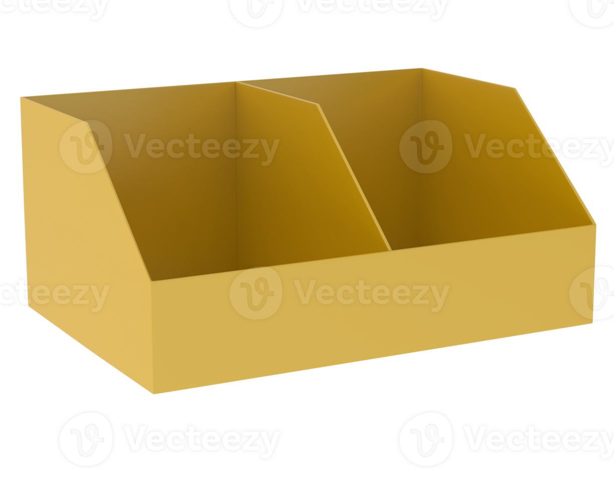 POS store box isolated on background. 3d rendering - illustration png
