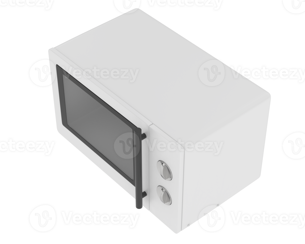 Microwave isolated on background. 3d rendering - illustration png