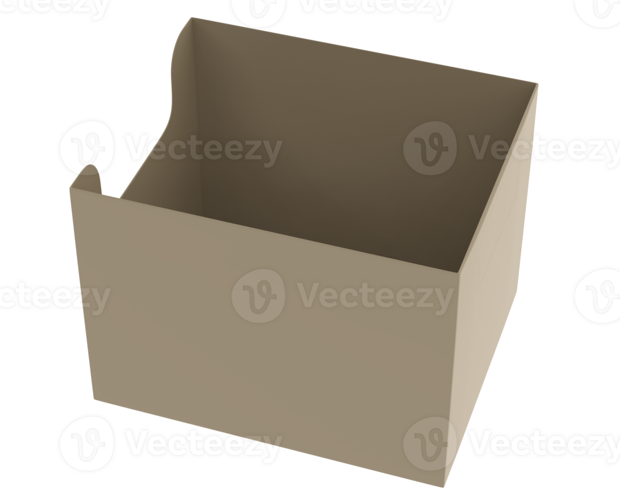 POS store box isolated on background. 3d rendering - illustration png