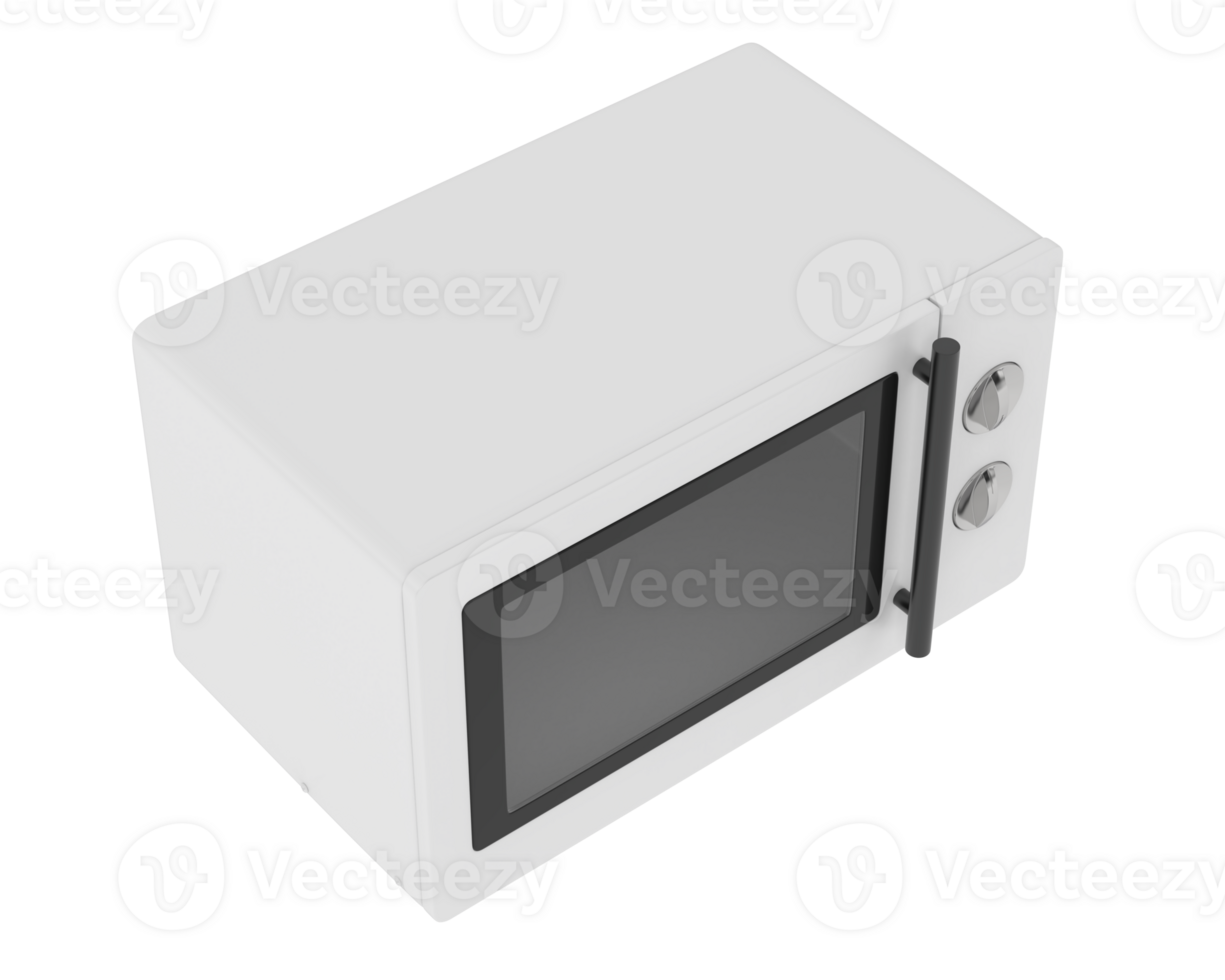Microwave isolated on background. 3d rendering - illustration png