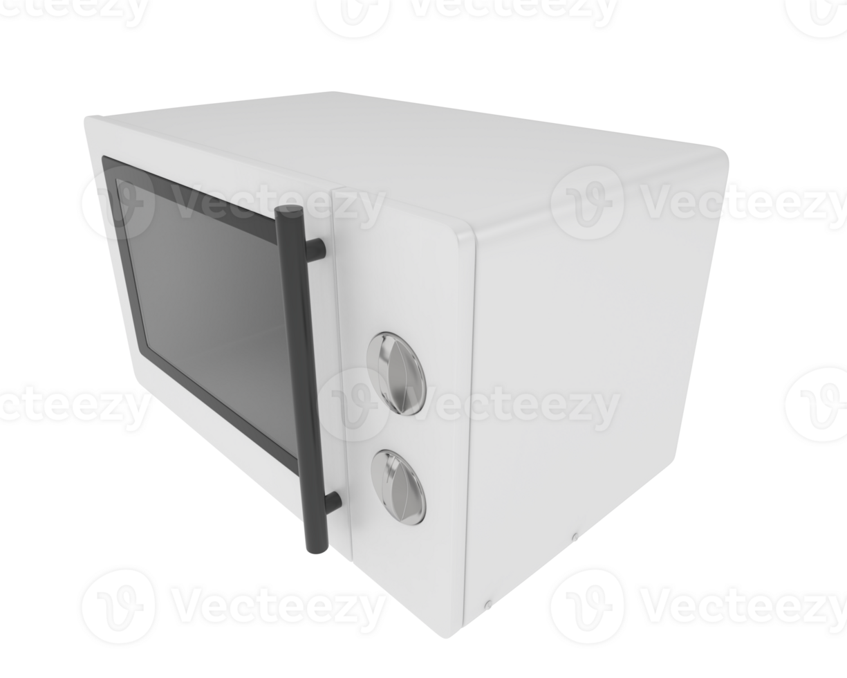 Microwave isolated on background. 3d rendering - illustration png