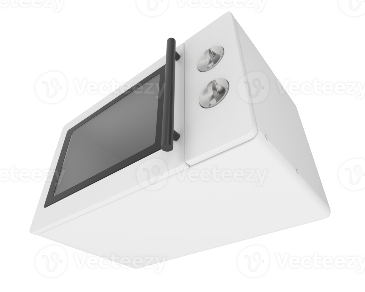 Microwave isolated on background. 3d rendering - illustration png