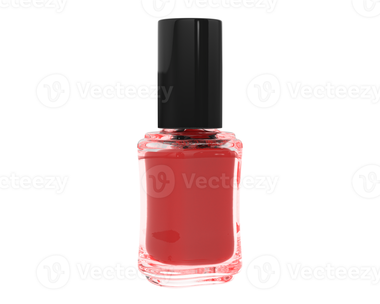 Nail polish isolated on background. 3d rendering - illustration png