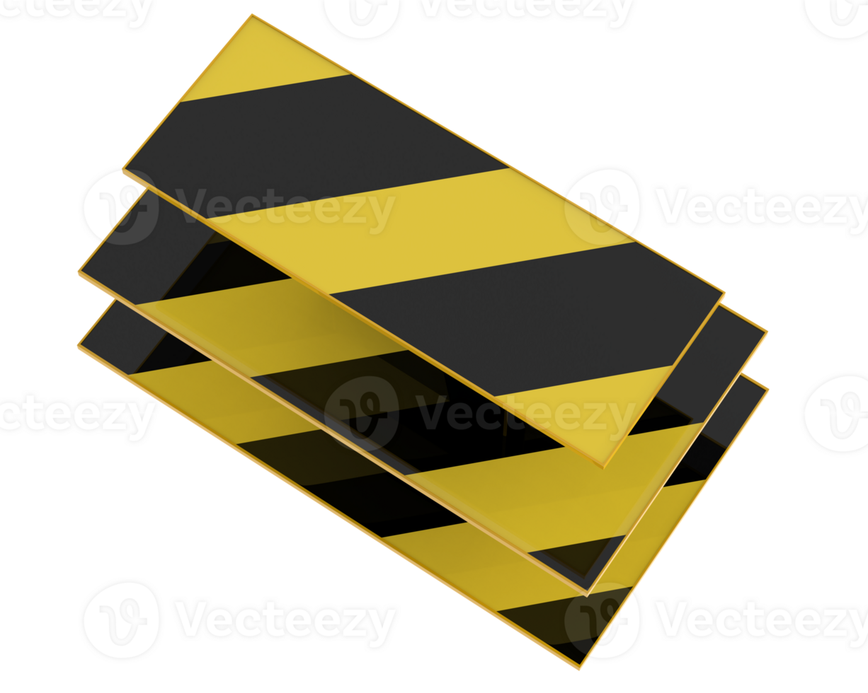 Rectangular display table isolated on background. 3d rendering - illustration png