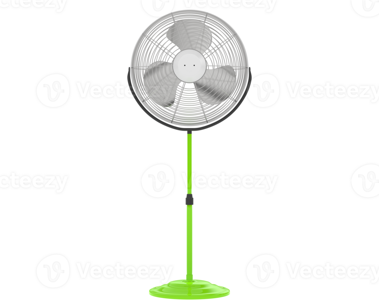 Standing fan isolated on background. 3d rendering - illustration png