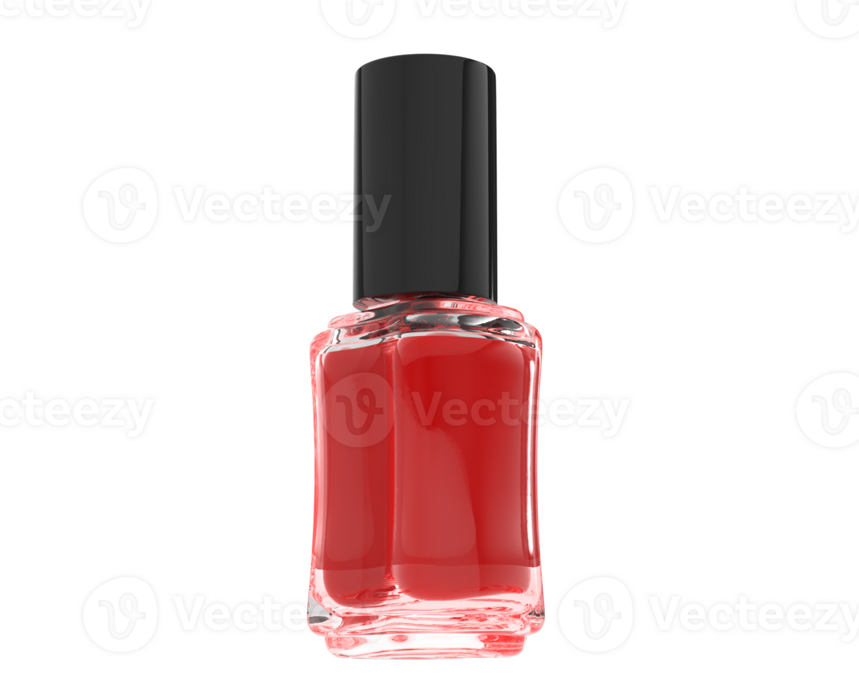 Nail polish isolated on background. 3d rendering - illustration png