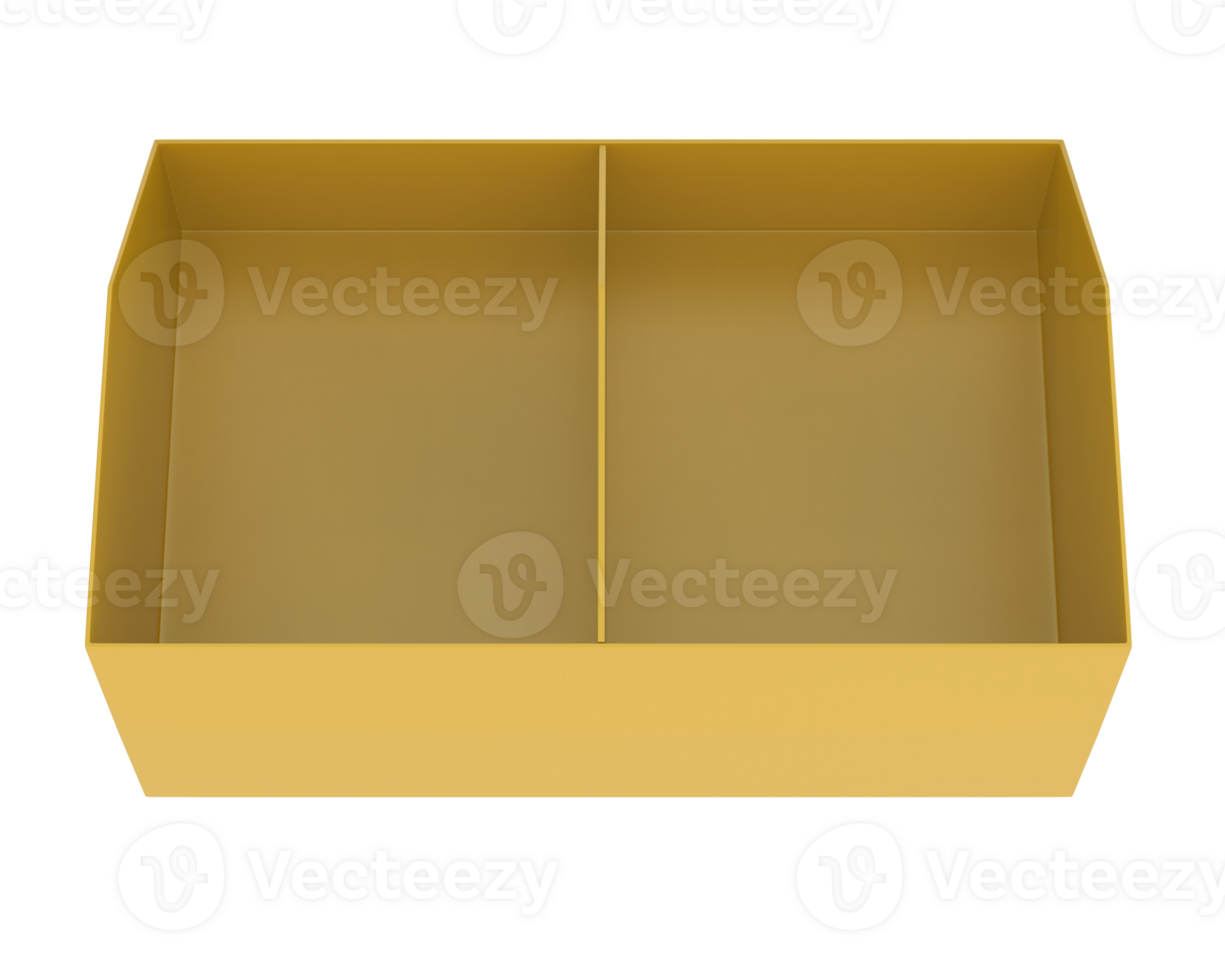 POS store box isolated on background. 3d rendering - illustration png