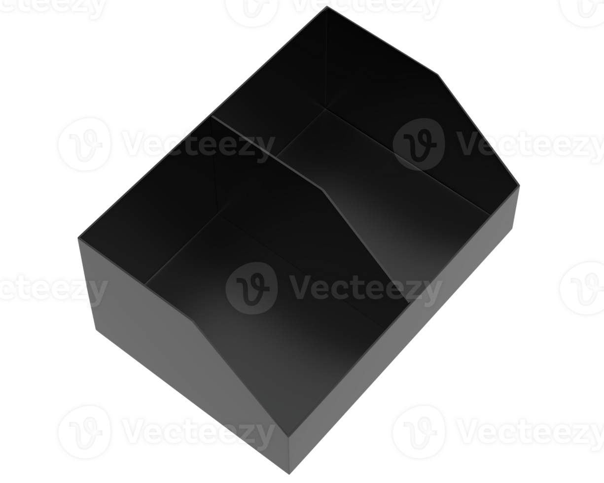 POS store box isolated on background. 3d rendering - illustration png